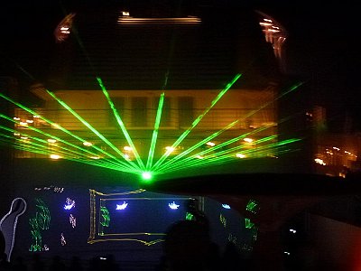 Lasershow auf der AIDA 2