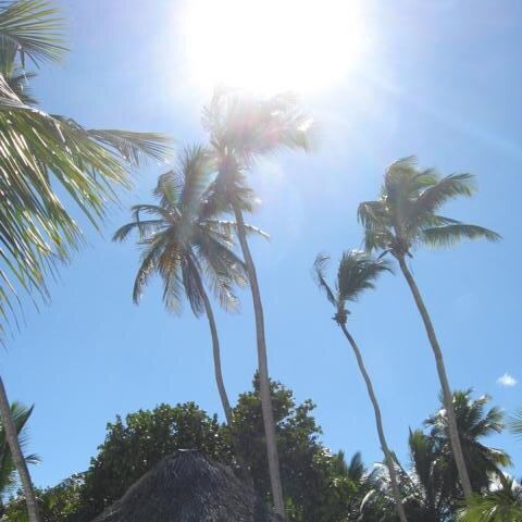 Sonne scheint am Strand