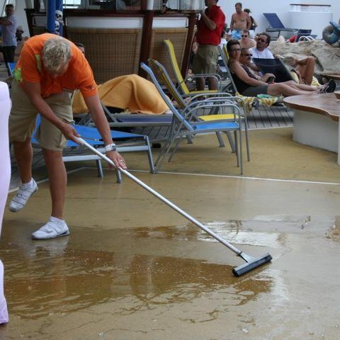 Reinemachen nach Windstoss!