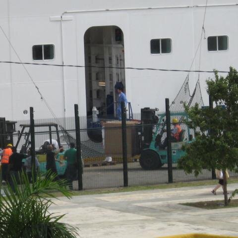 Hier kommt die Fracht hinein