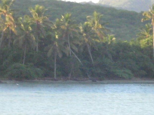 Landschaft vom Schiff aus