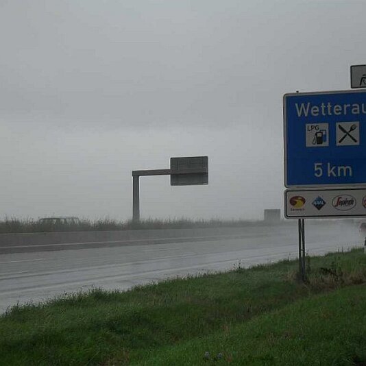 Verirrt auf der Autobahn