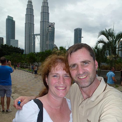 Rainer und Bianka for den Petronas Twin Towers