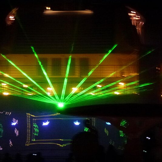 Lasershow auf der AIDA 2