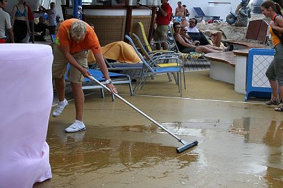 Reinemachen nach Windstoss!