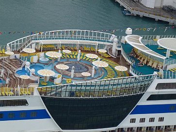 Blick auf AIDA (von der Seilbahn fotografiert) 3