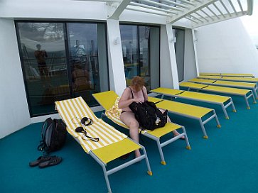 Relaxen auf der Liege